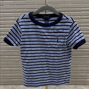Polo by Ralph Lauren Kids Navy and White Striped Tee